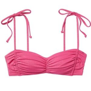 Victoria's Secret Sparkle Ruched Swim Top.